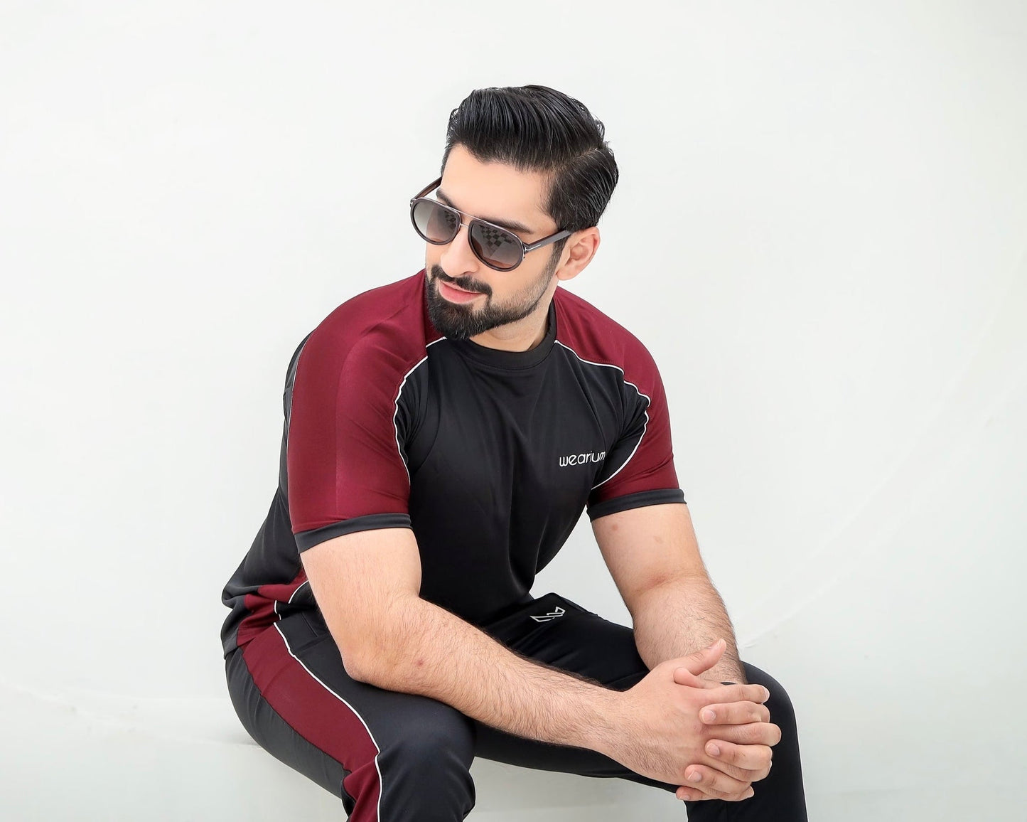 Topnotch Black/Burgundy - Dri-Fit