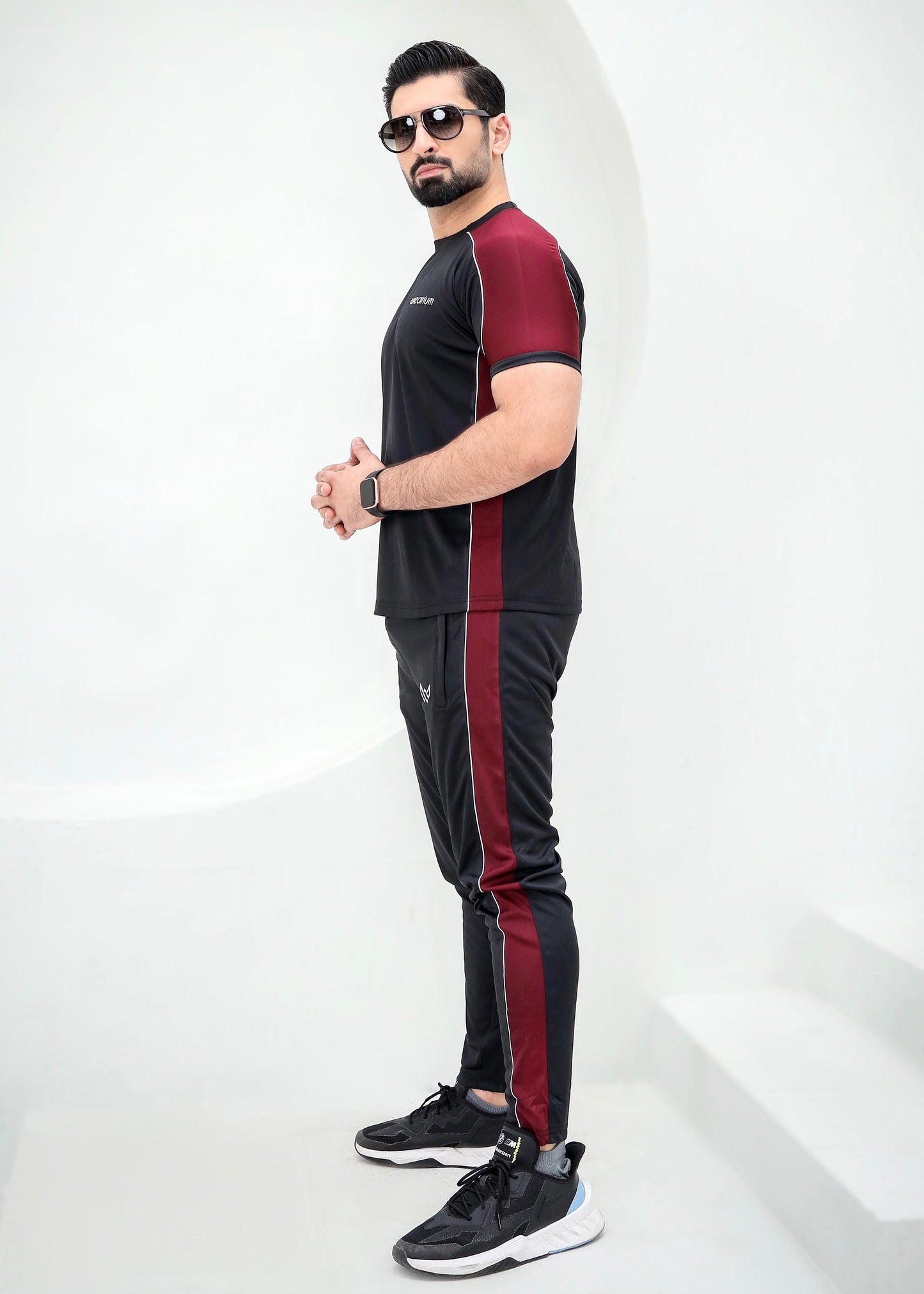 Topnotch Black/Burgundy - Dri-Fit