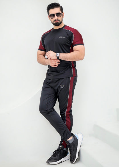 Topnotch Black/Burgundy - Dri-Fit